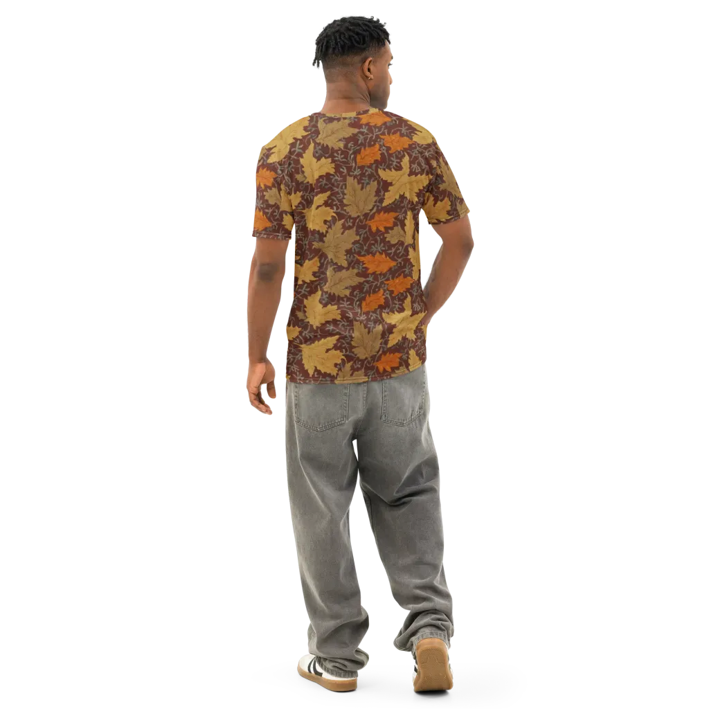 Gilded Harvest on Men's Cotton Crew Neck T-Shirt — Back