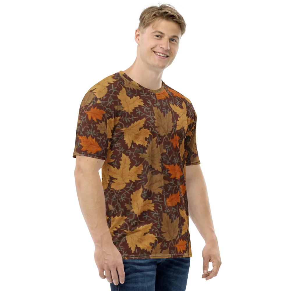 Gilded Harvest on Men's Crew Neck T-Shirt — Right