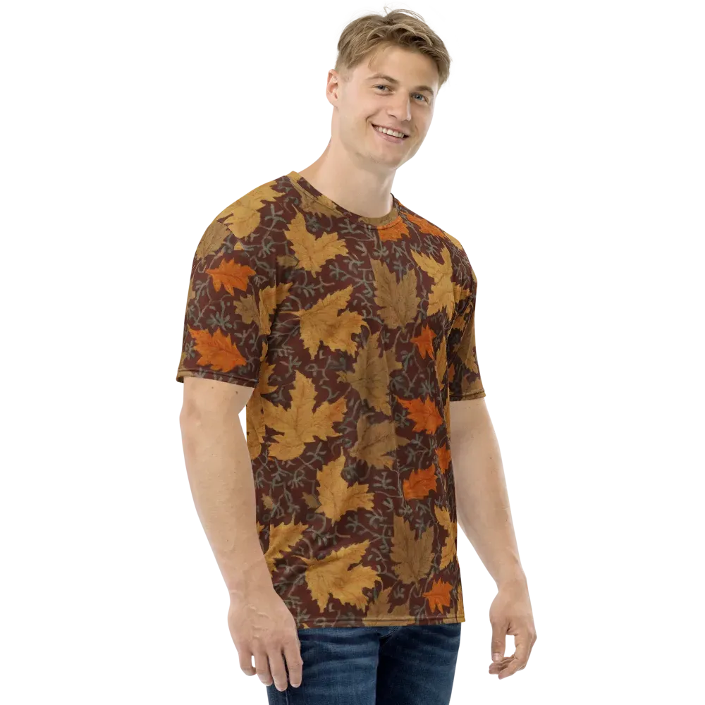 Gilded Harvest on Men's Crew Neck T-Shirt — Right