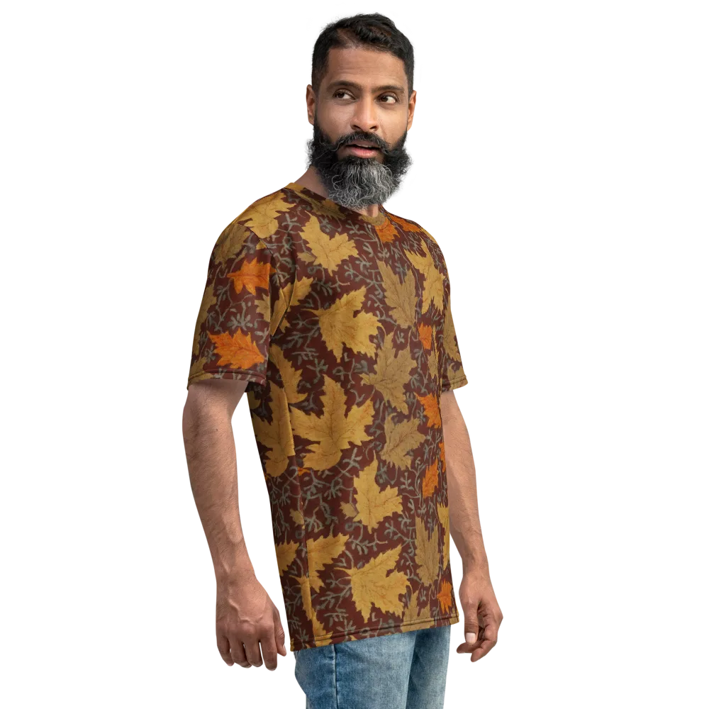 Gilded Harvest on Men's Crew Neck T-Shirt — Right