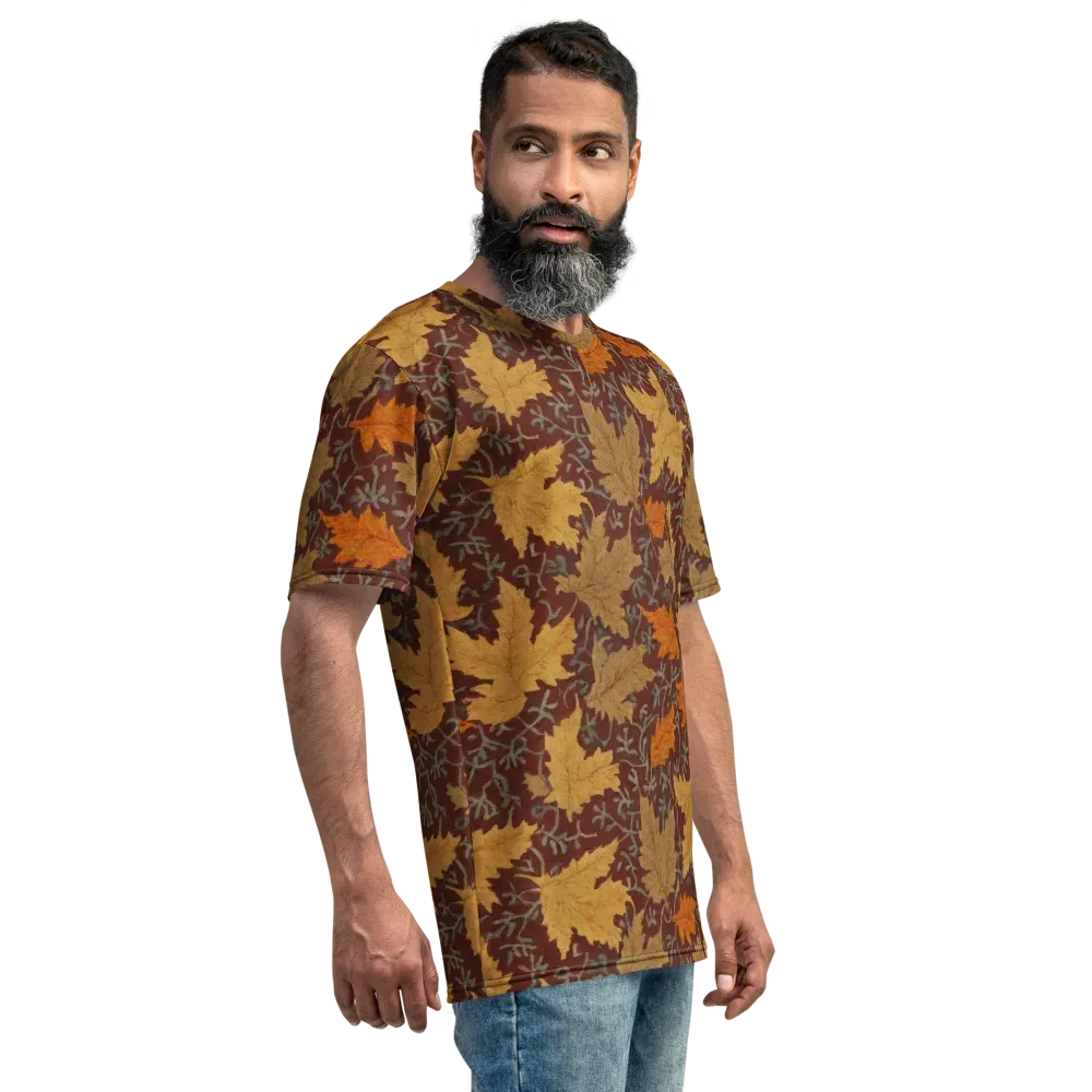 Gilded Harvest on Men's Crew Neck T-Shirt — Right
