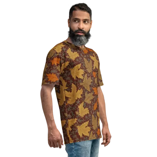 Gilded Harvest on a Men's Crew Neck T-Shirt