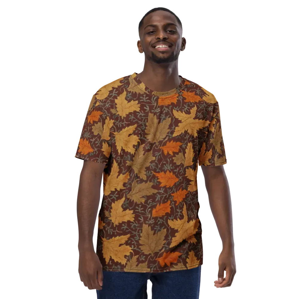 Gilded Harvest on Men's Crew Neck T-Shirt — Front