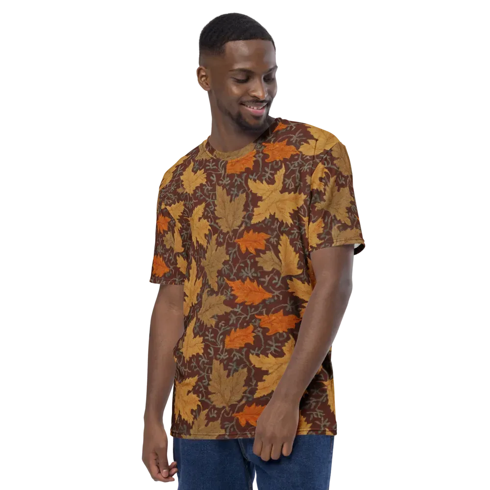 Gilded Harvest on Men's Crew Neck T-Shirt — Left
