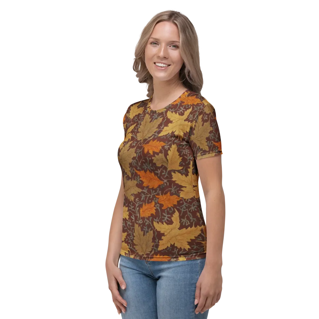 Gilded Harvest on Women's Crew Neck T-Shirt — Left