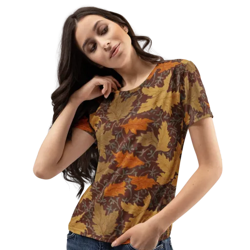 Gilded Harvest on a Women's Crew Neck T-Shirt