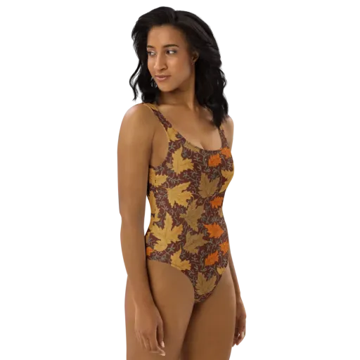 Gilded Harvest on a One-Piece Swimsuit