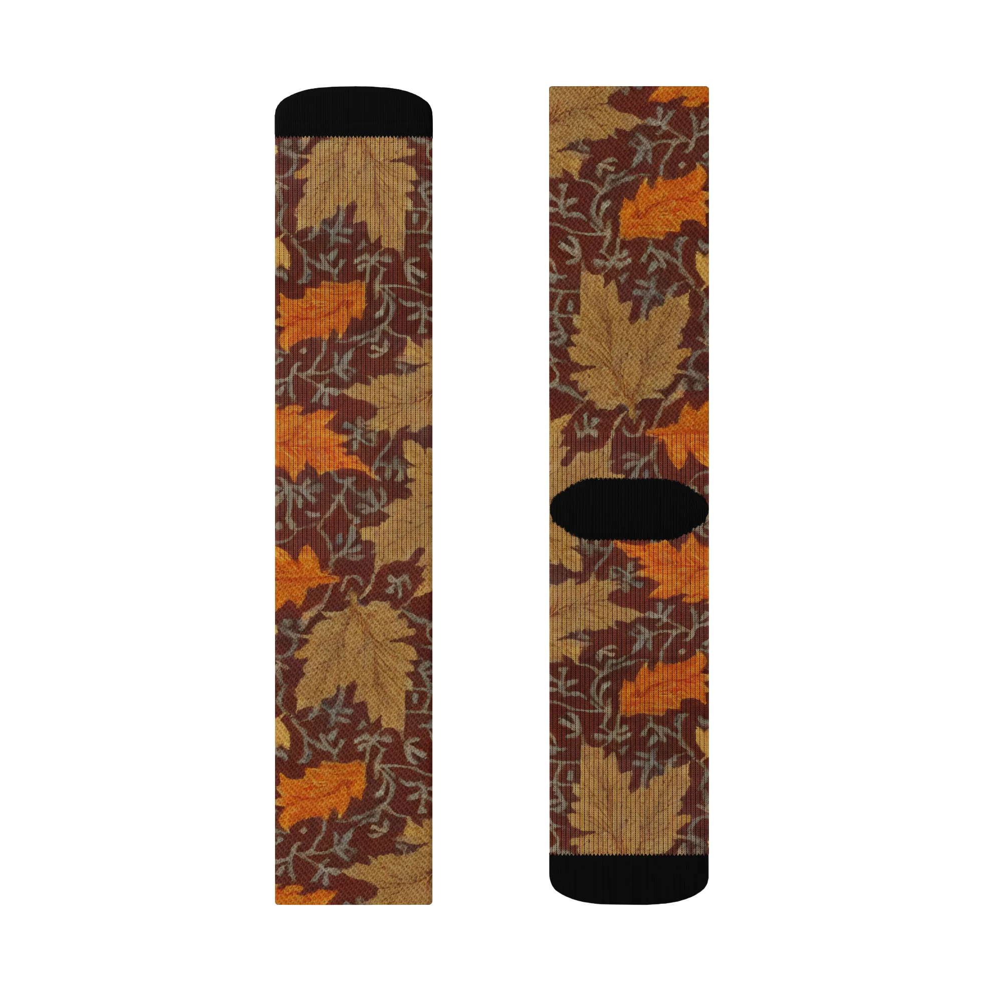 Gilded Harvest on Socks — Left Sock
