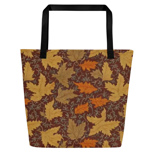 Gilded Harvest on a Large Tote Bag W/ Pocket
