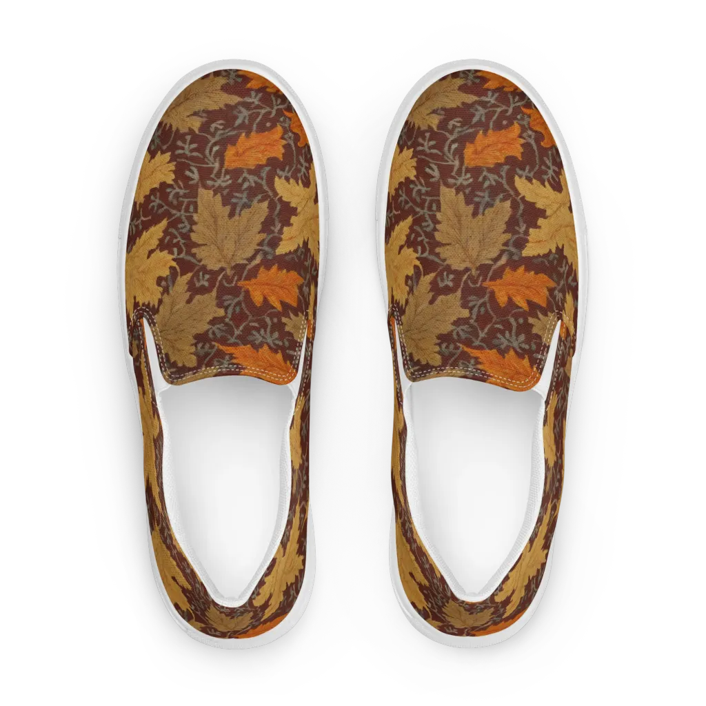 Gilded Harvest on Women's Slip-On Canvas Shoes — Front