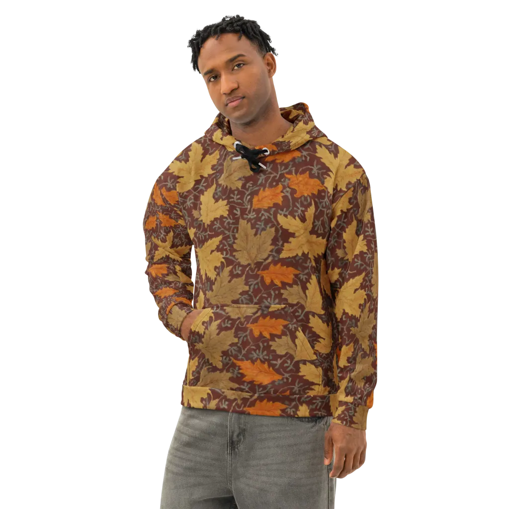 Gilded Harvest on Cotton Hoodie — Left Front