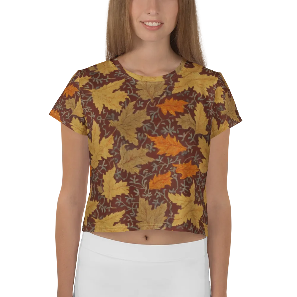 Gilded Harvest on Crop Tee — Front