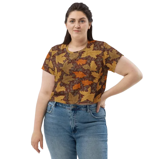 Gilded Harvest on a Crop Tee