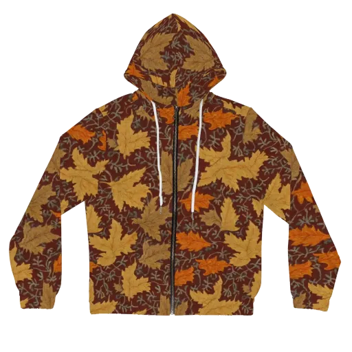 Gilded Harvest on a Women's Full-Zip Hoodie