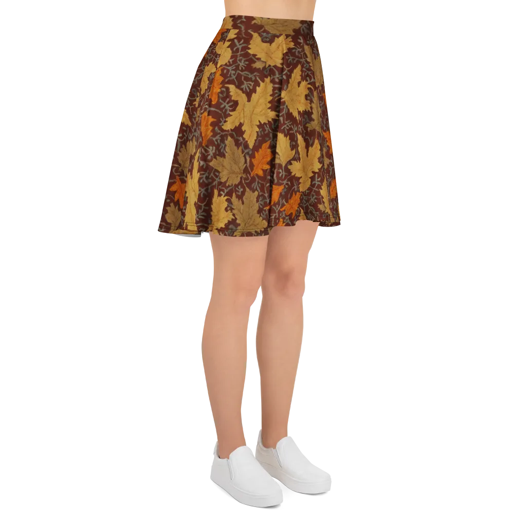 Gilded Harvest on Skater Skirt — Right