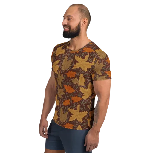 Gilded Harvest on a Men's Athletic T-Shirt