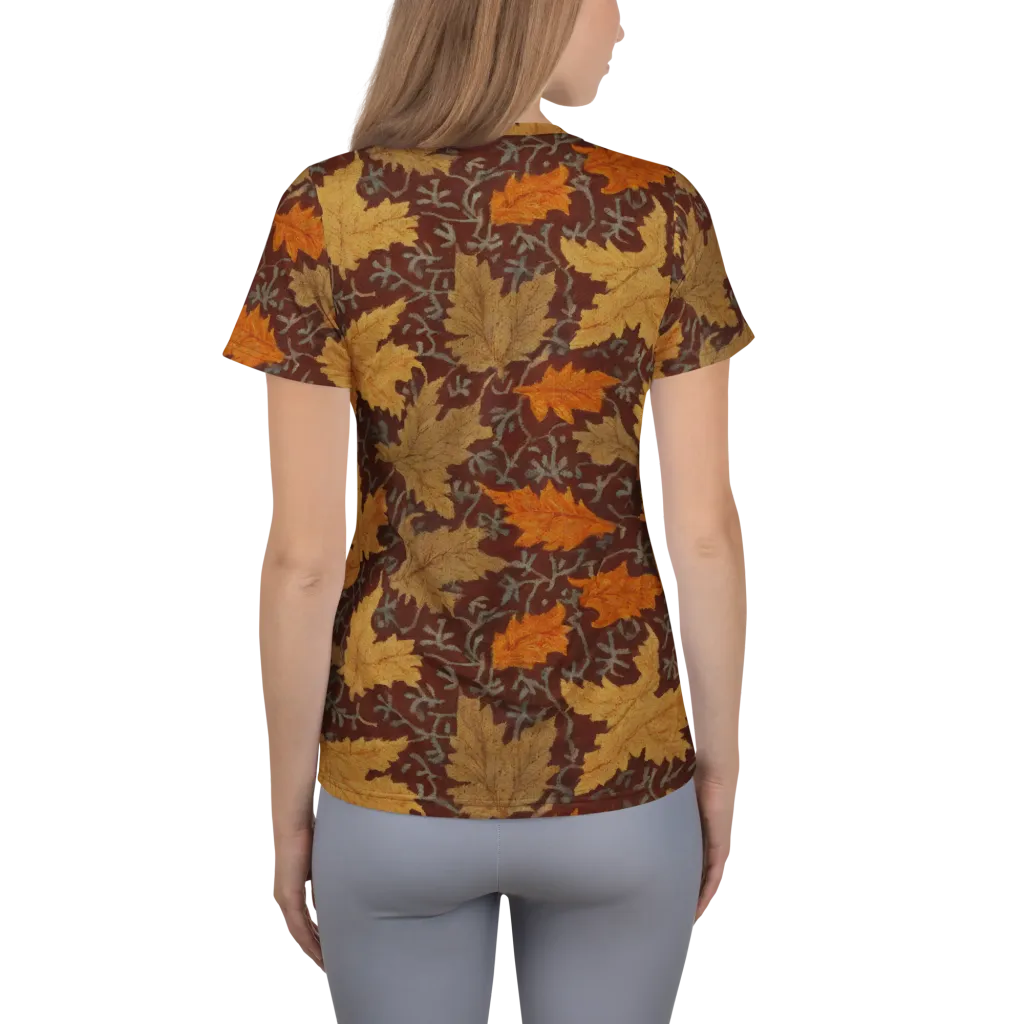 Gilded Harvest on Women's Athletic T-Shirt — Back