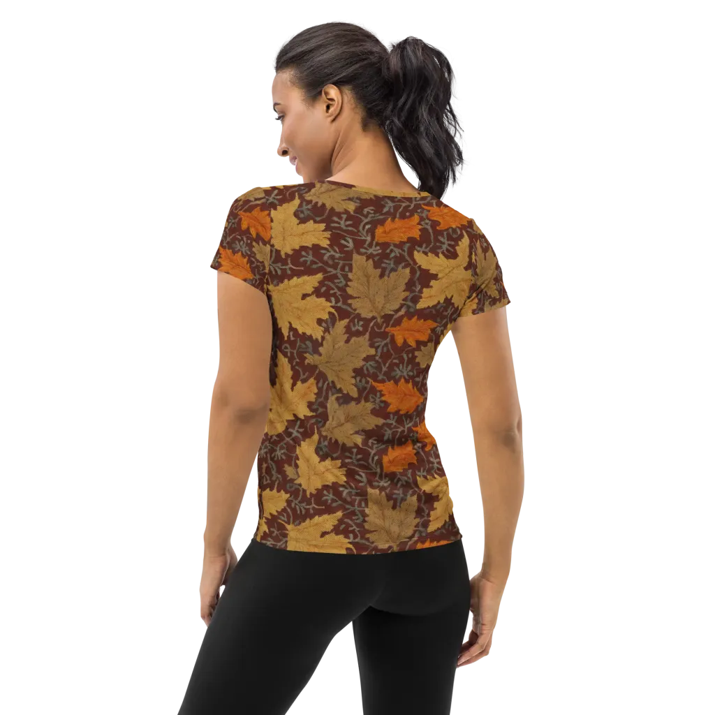 Gilded Harvest on Women's Athletic T-Shirt — Back