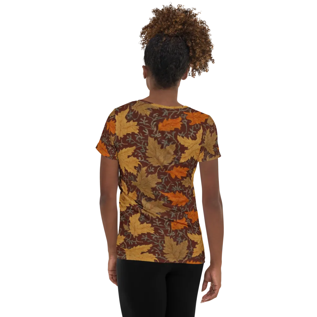 Gilded Harvest on Women's Athletic T-Shirt — Back