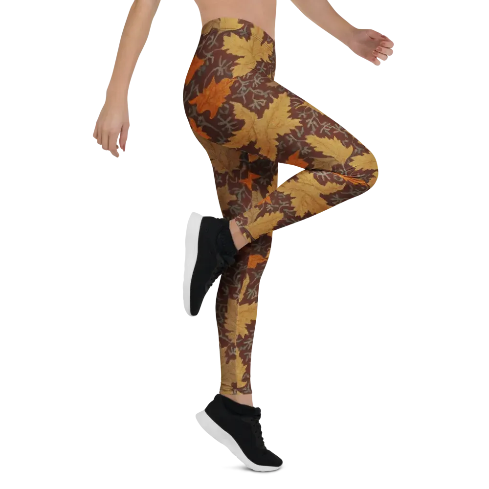 Gilded Harvest on Leggings — Right
