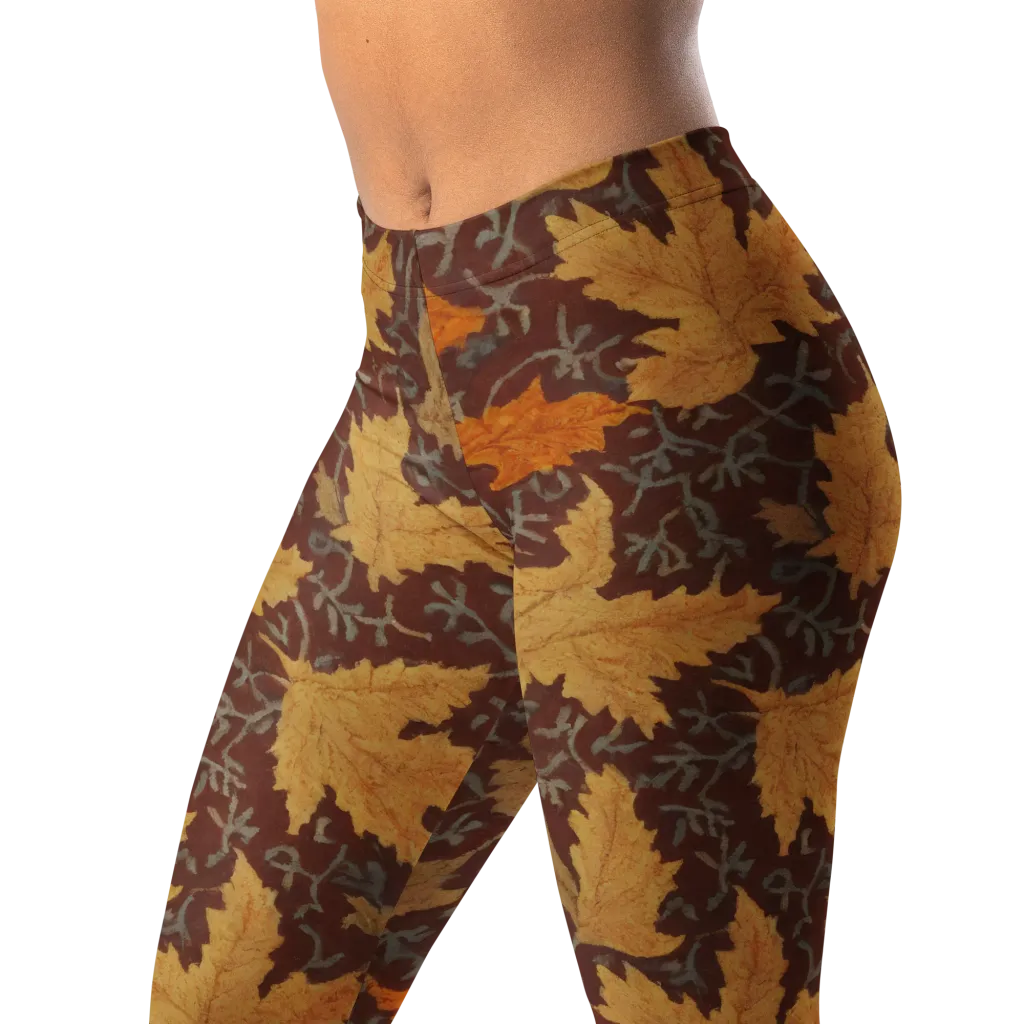 Gilded Harvest on Leggings — Left Front