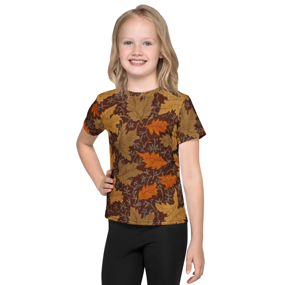 Gilded Harvest on Kids Crew Neck T-Shirt — Front