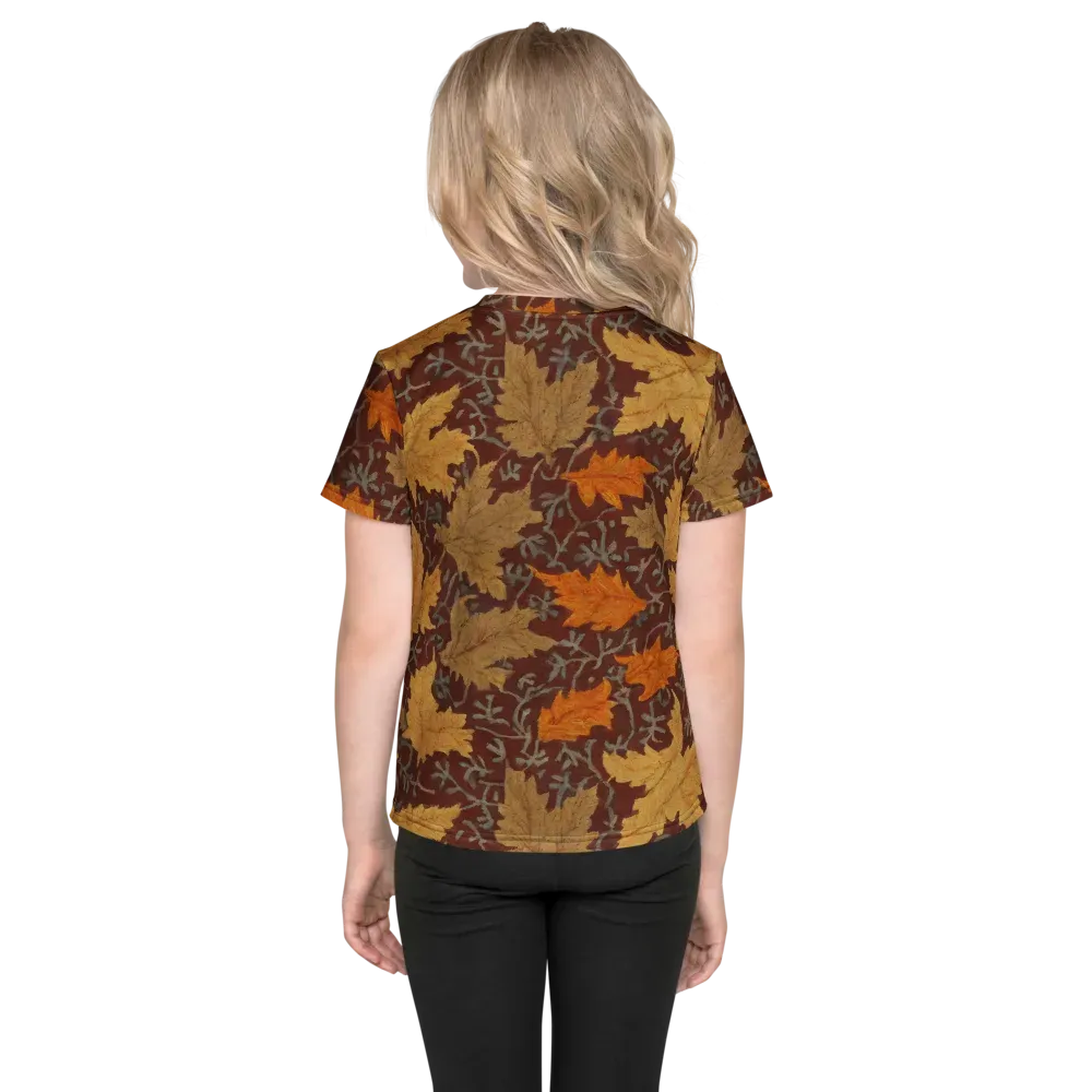 Gilded Harvest on Kids Crew Neck T-Shirt — Back