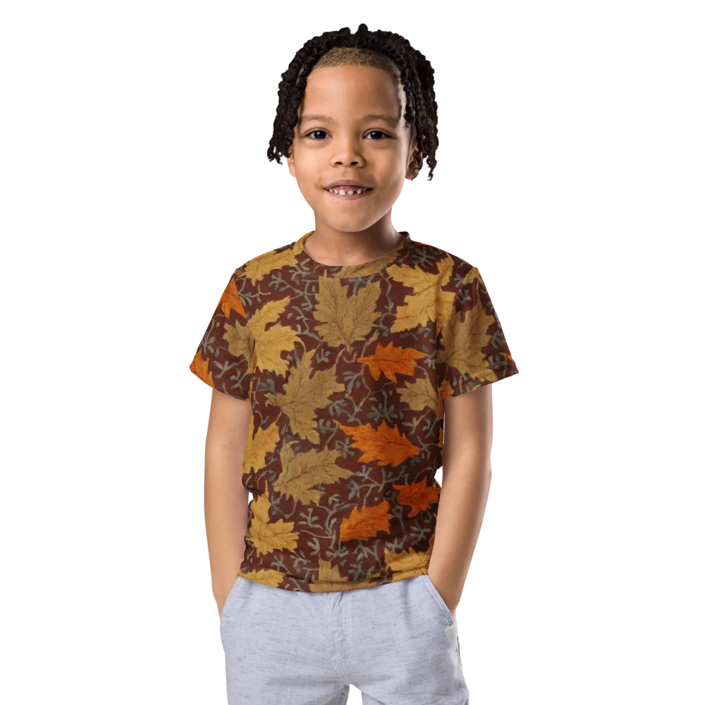 Gilded Harvest on Kids Crew Neck T-Shirt — Front