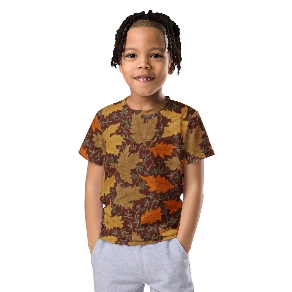 Gilded Harvest on Kids Crew Neck T-Shirt — Front