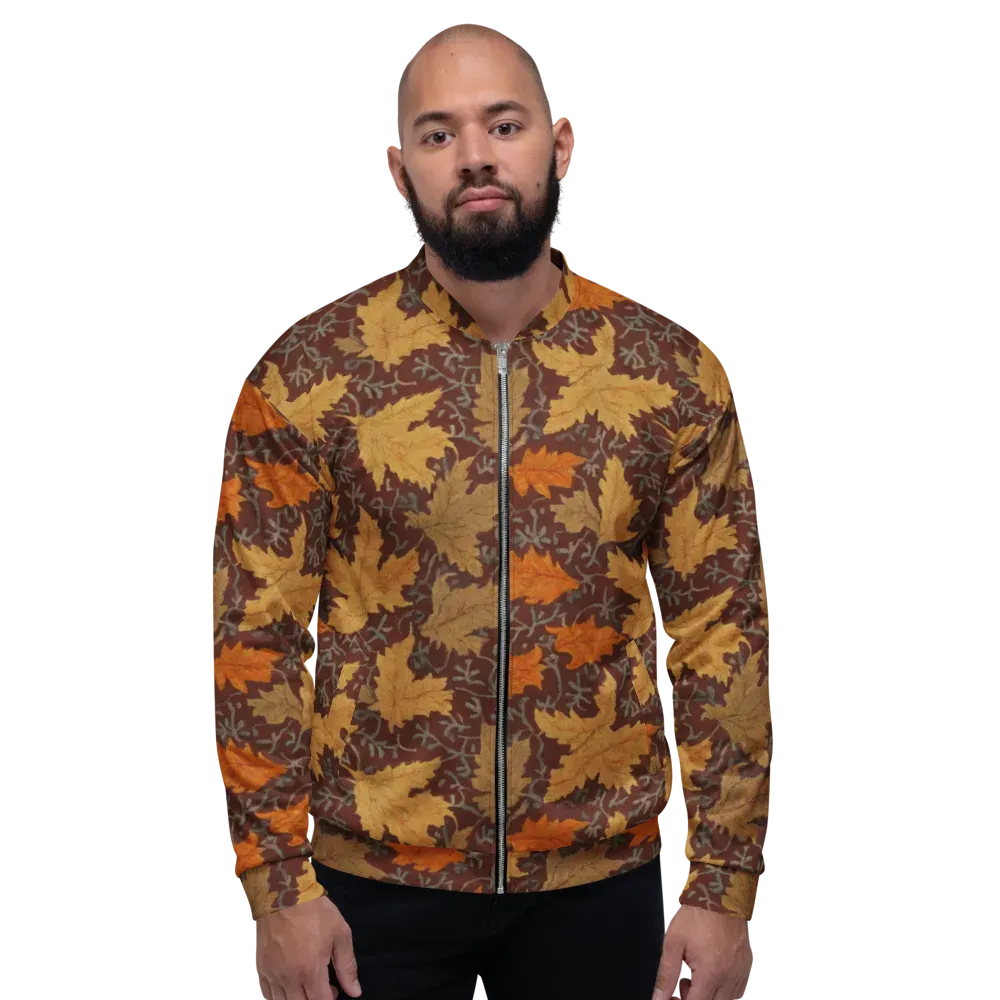 Gilded Harvest on Bomber Jacket — Front