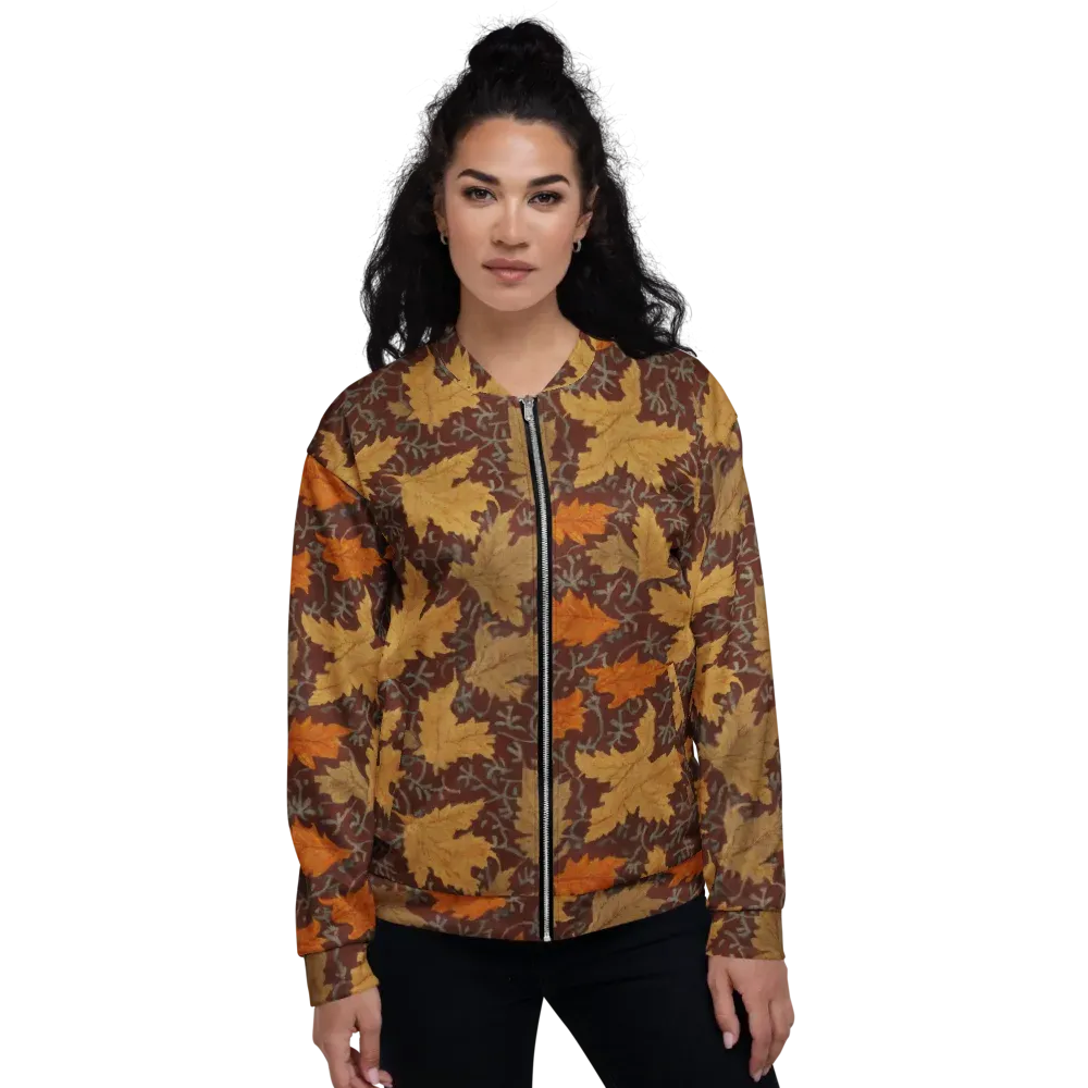 Gilded Harvest on Bomber Jacket — Front