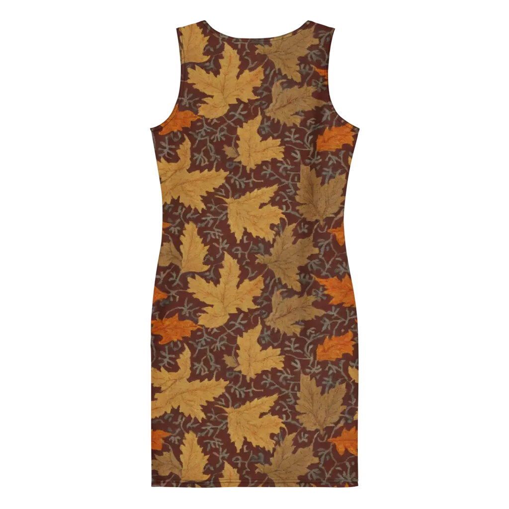 Gilded Harvest on Bodycon Dress — Back