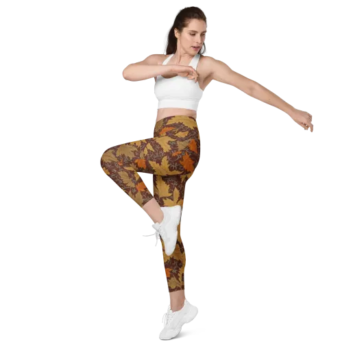 Gilded Harvest on a Leggings with Pockets
