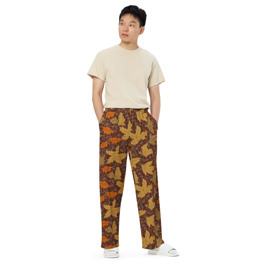 Gilded Harvest on Wide-Leg Pants — Front