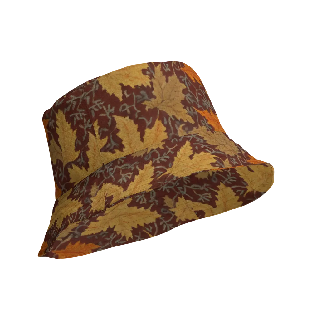 Gilded Harvest on Reversible Bucket Hat — Product details Outside