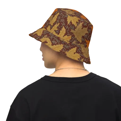 Gilded Harvest on a Reversible Bucket Hat