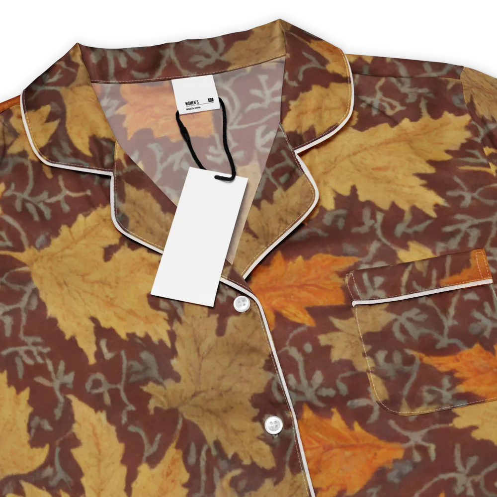 Gilded Harvest on Women's Short Sleeve Pajama Top — Product details