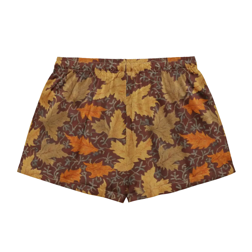 Gilded Harvest on Women's Pajama Shorts — Back