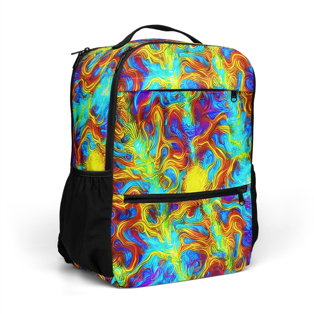 Psychic Rapids on Utility Backpack — Right Front