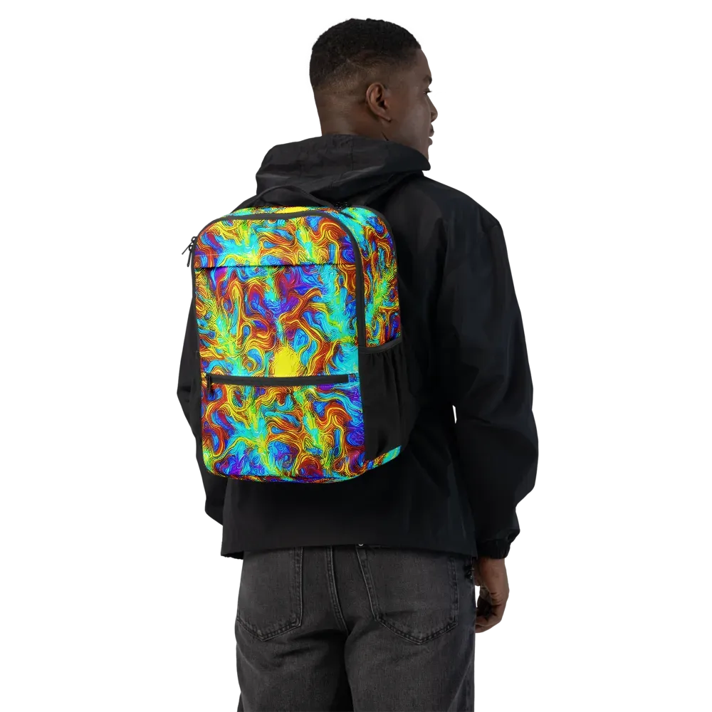 Psychic Rapids on Utility Backpack — Back