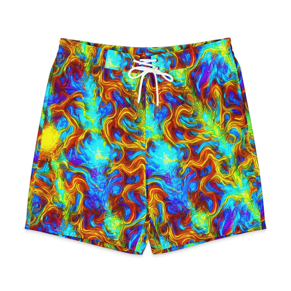 Psychic Rapids on Men's Board Shorts — Front