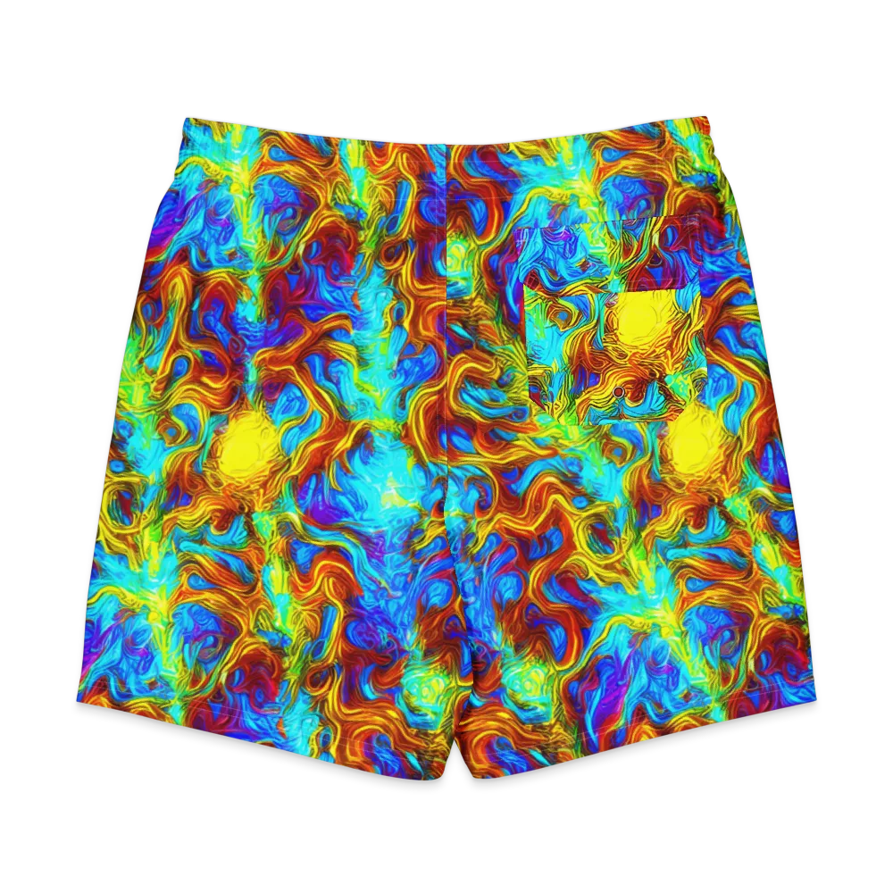 Psychic Rapids on Men's Board Shorts — Back