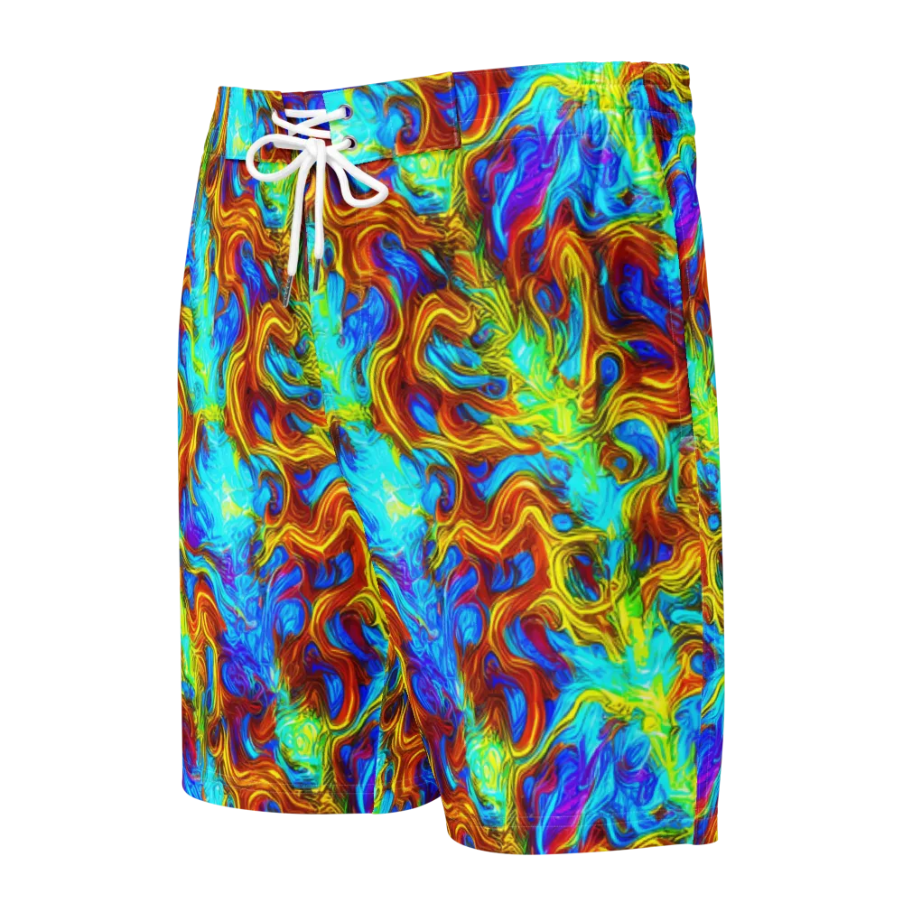 Psychic Rapids on Men's Board Shorts — Front