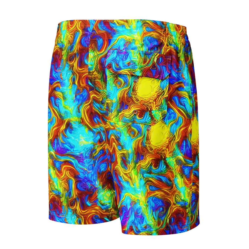 Psychic Rapids on Men's Board Shorts — Back