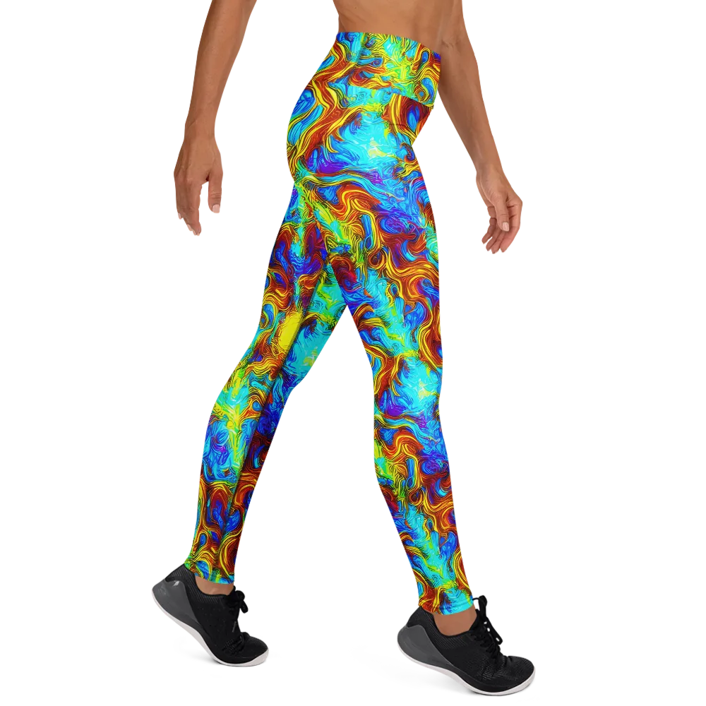 Psychic Rapids on Yoga Leggings — Right