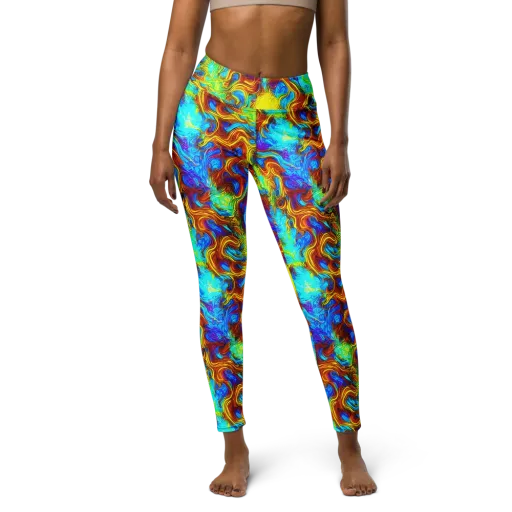Psychic Rapids on a Yoga Leggings