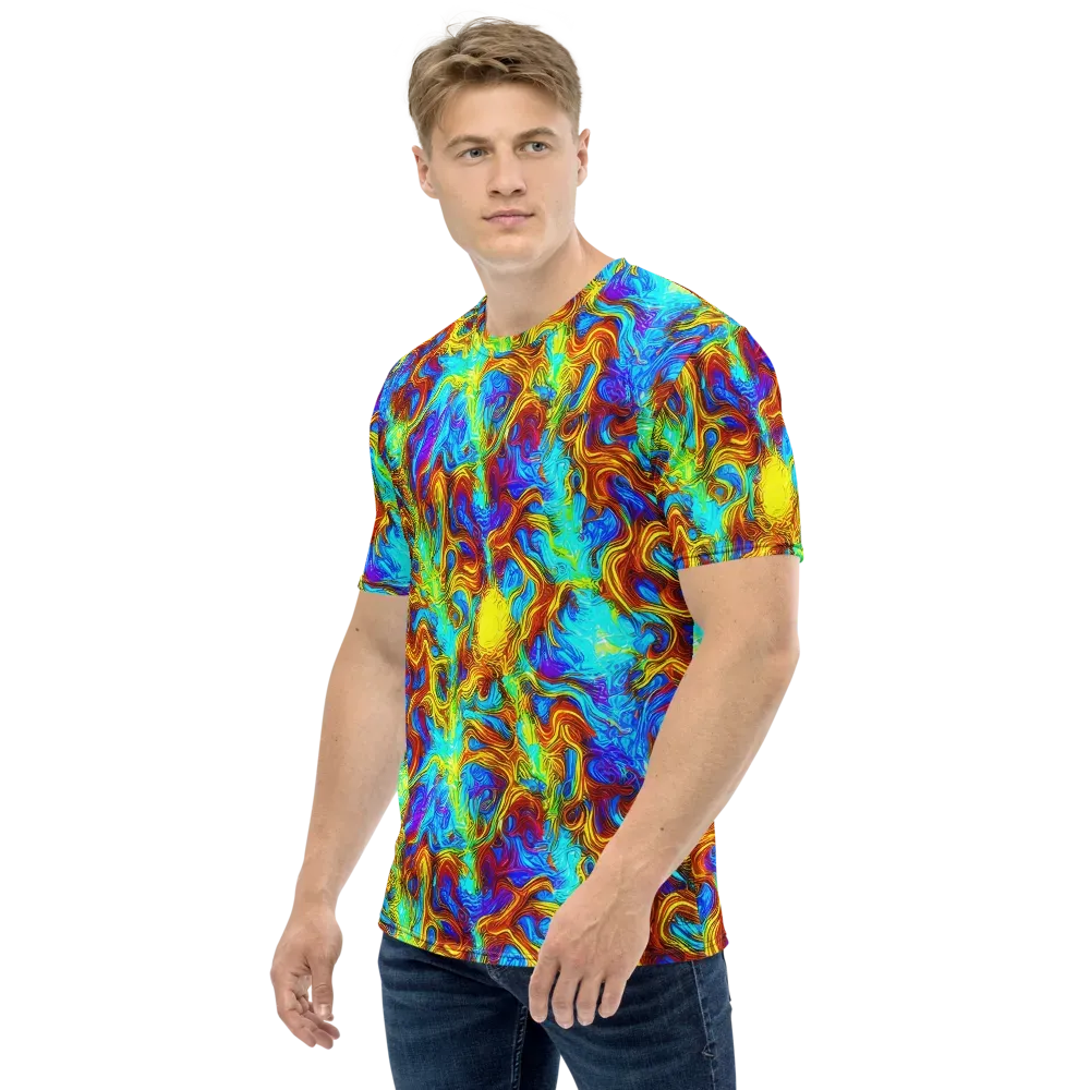 Psychic Rapids on Men's Crew Neck T-Shirt — Left