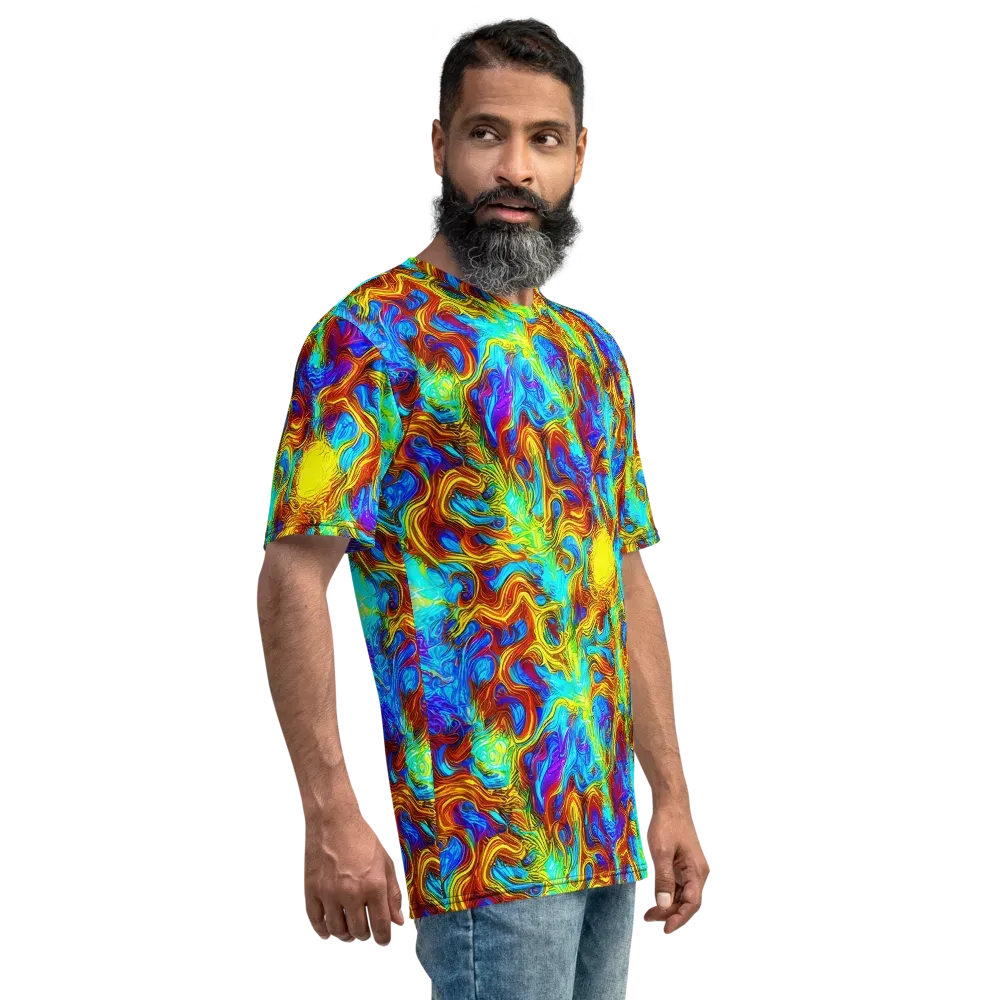 Psychic Rapids on Men's Crew Neck T-Shirt — Right