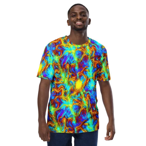 Psychic Rapids on a Men's Crew Neck T-Shirt