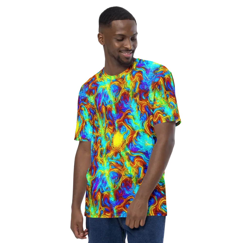Psychic Rapids on Men's Crew Neck T-Shirt — Left